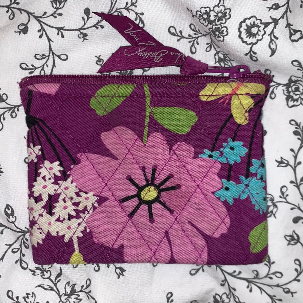 Vera Bradley purple coin purse